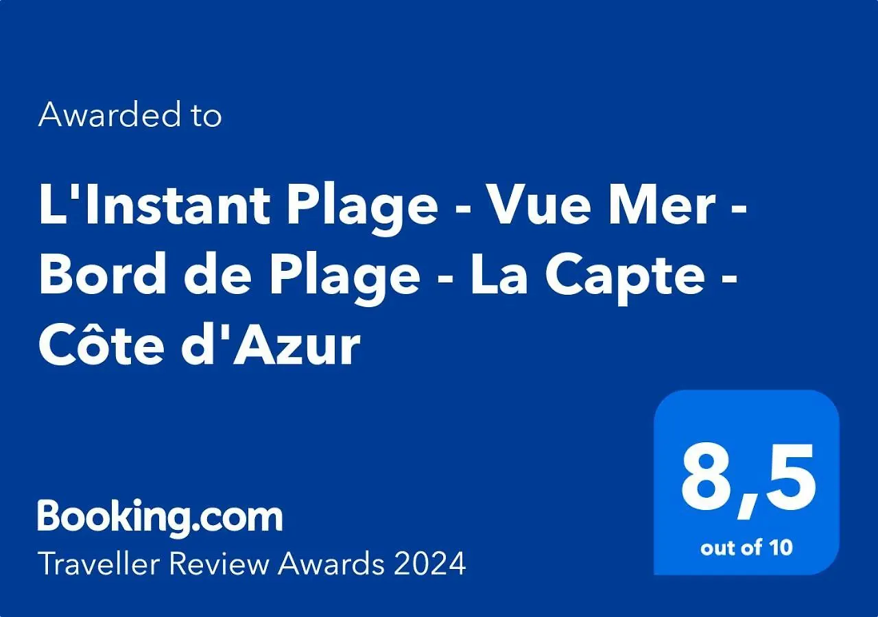 Appartamento L'Instant Plage - Vue Mer - Bord De Plage - La Capte - Cote D'Azur Hyères